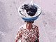 Older Korean women still carry baskets on their heads. Older Korean women still carry baskets on their heads.